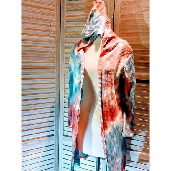 Another Reason Sm Tie Dye Duster Cardigan - Picture 7 of 11